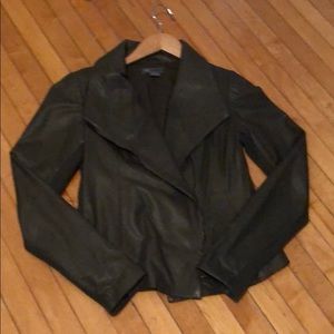 Vince Scuba Leather Jacker Size Medium